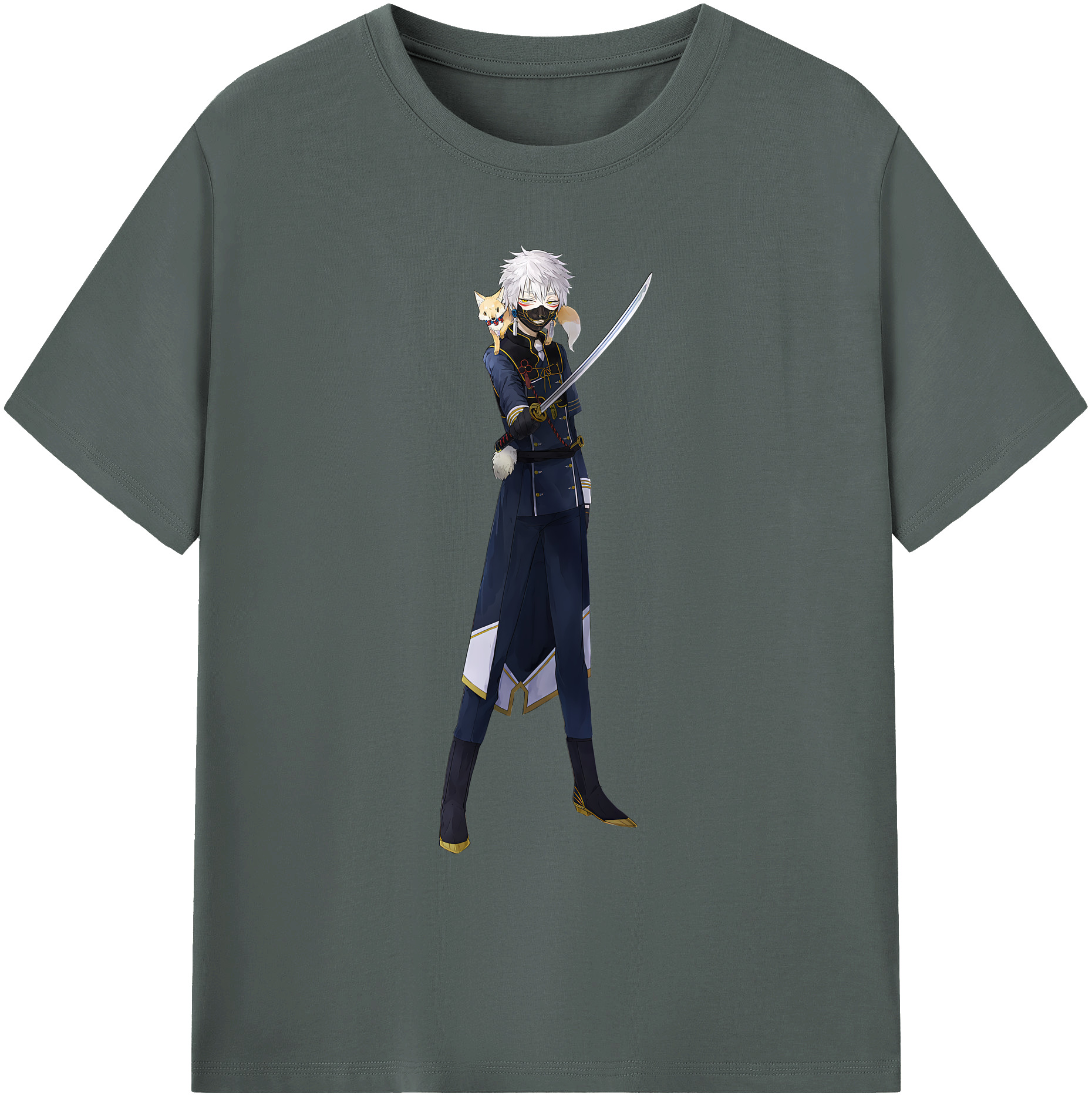 （画像用） 刀剣乱舞 Touken Ranbu 綿100％ メンズ半袖Tシャツ｜肌触りやわらか＆通気性